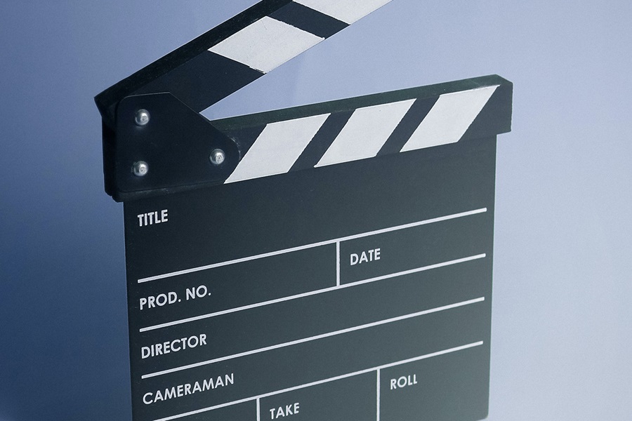 Clapperboard for direction