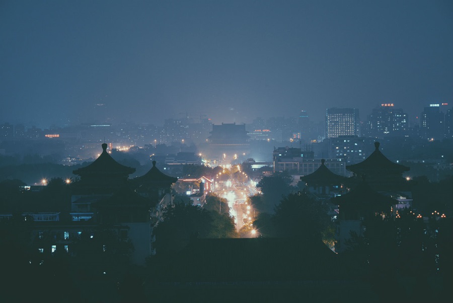 china at night