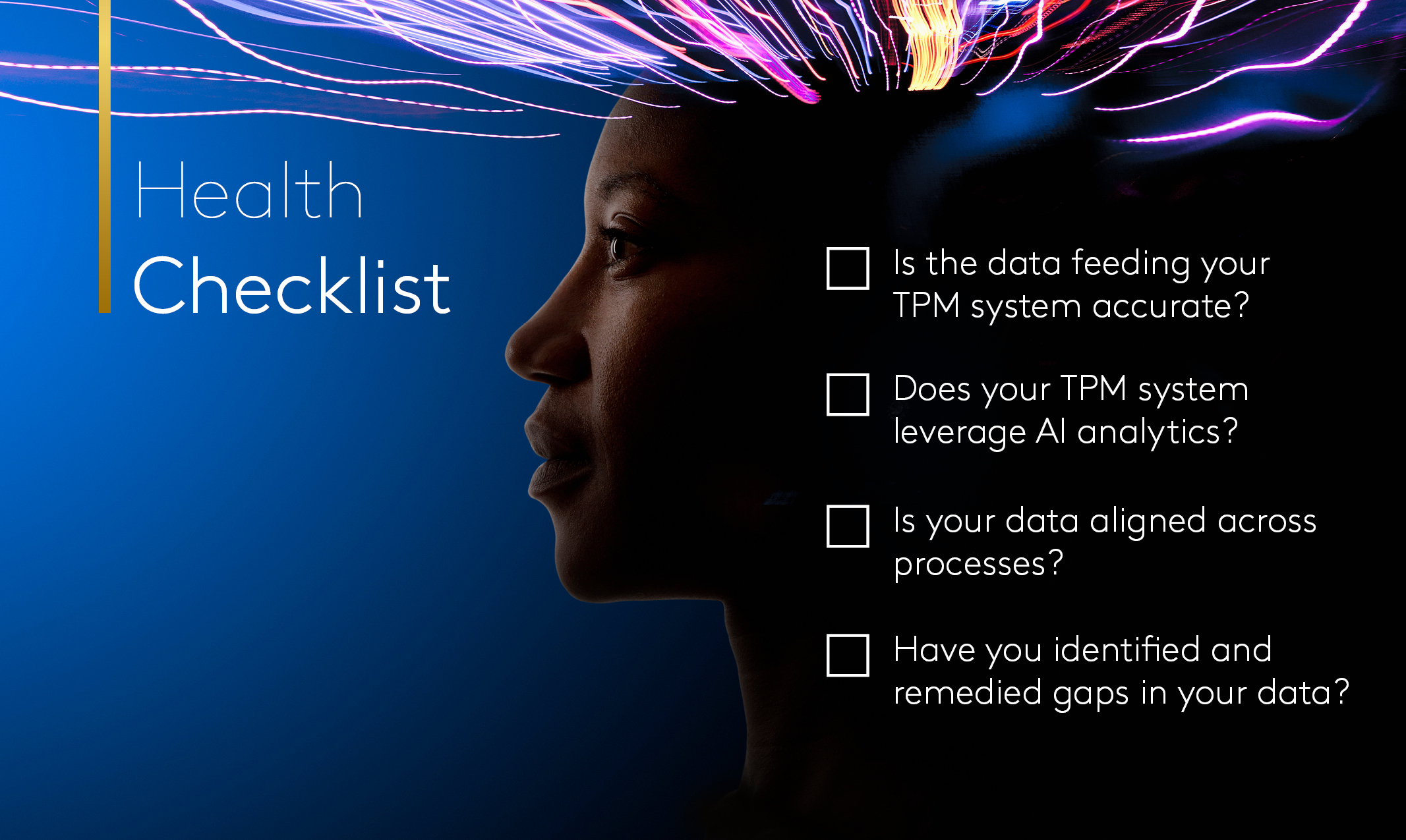 Trade Promotion Management checklist for data and analytics